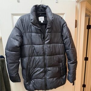 Old Navy Black Maternity Puffer Winter Coat Jacket